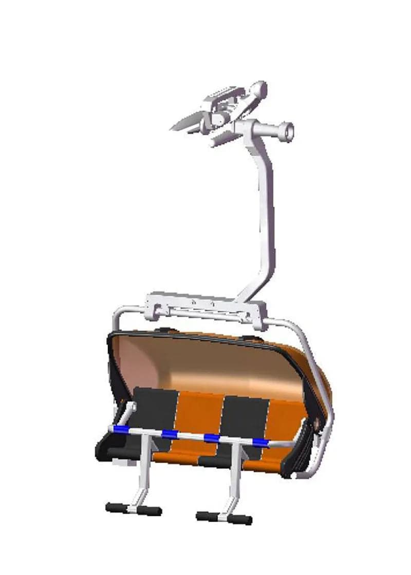 Cable Car 4-Seater Black/Orange Scale 1:32 by Jagerndorfer