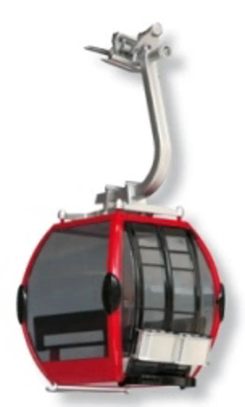 Cable Car Cabin Red/Black Scale 1:32 by Jagerndorfer