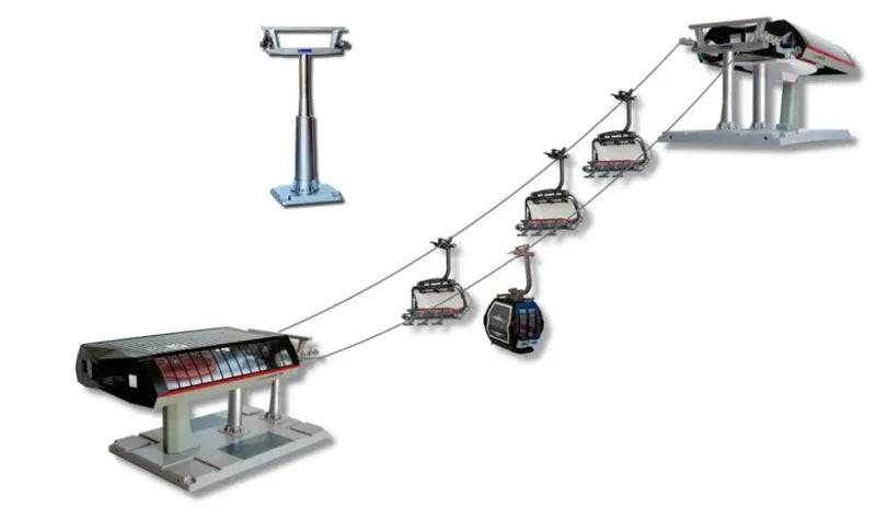 Ski Lift Professional Black/Red by Jagerndorfer – 1:32 Scale