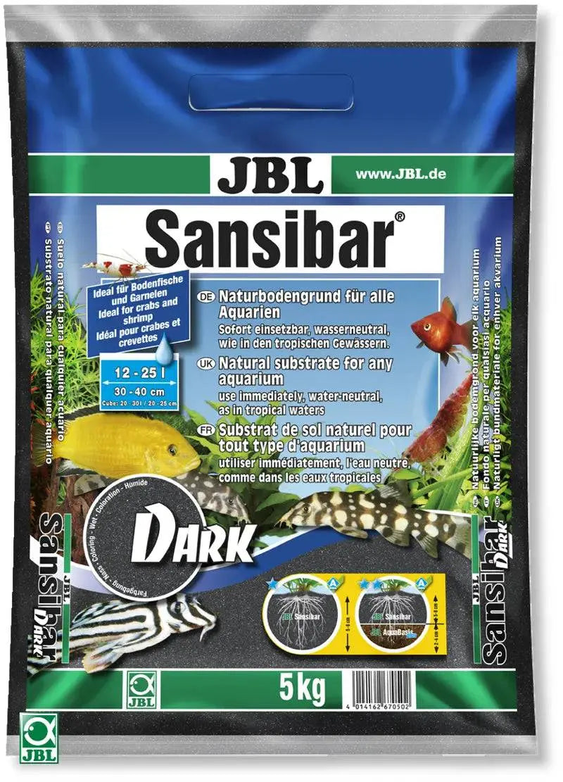 JBL Sansibar Dark Fine Aquarium Sand Substrate 5kg Jbl Gmbh & Co