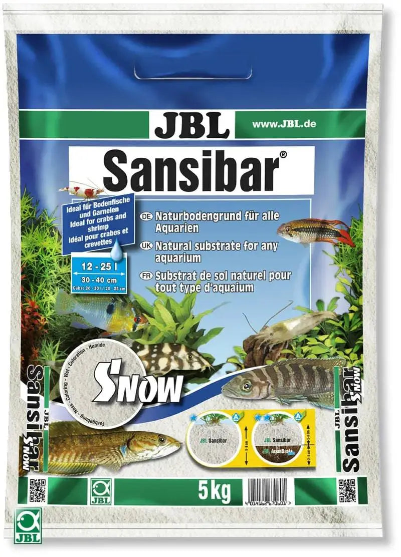 JBL Sansibar Snow White Fine Aquarium Sand Substrate 5kg Jbl Gmbh & Co