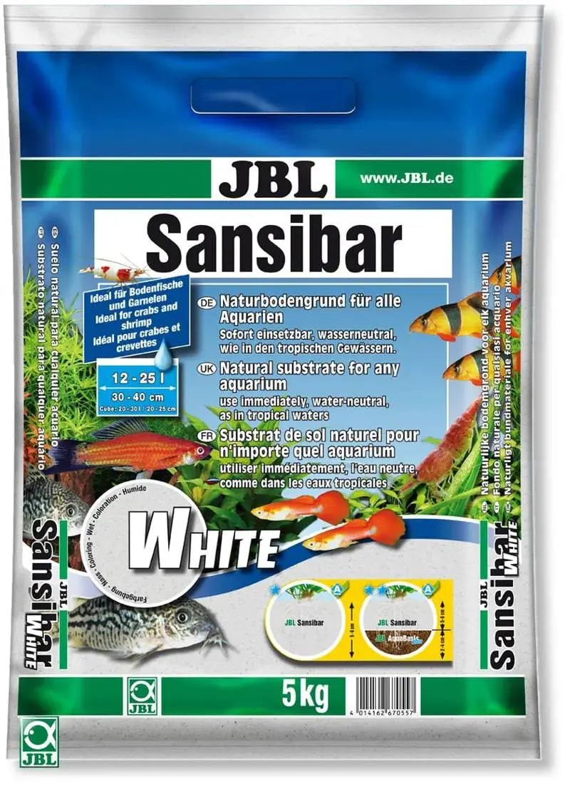 JBL Sansibar White Fine Aquarium Sand Substrate 5kg Jbl Gmbh & Co