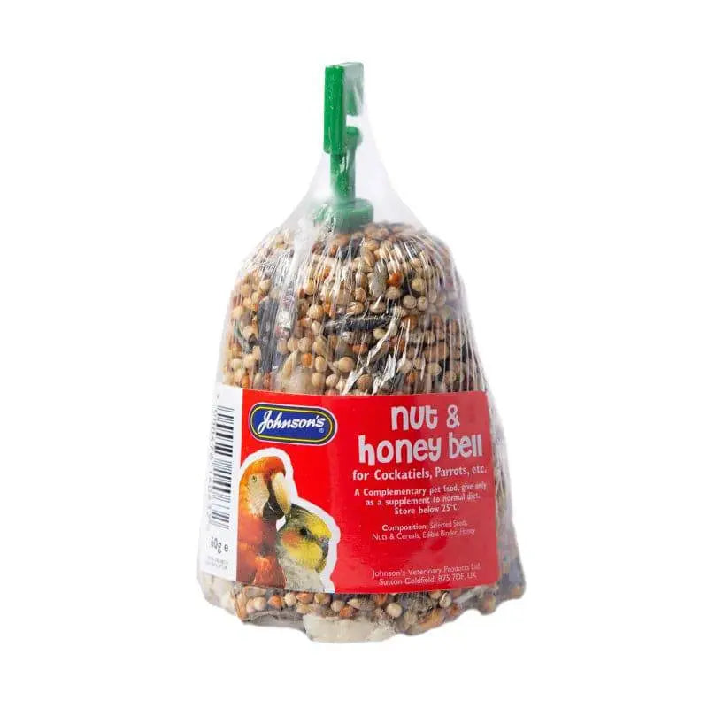 Johnsons Nut and Honey Bell for Cockatiels and Parrots Johnsons Veterinary Products