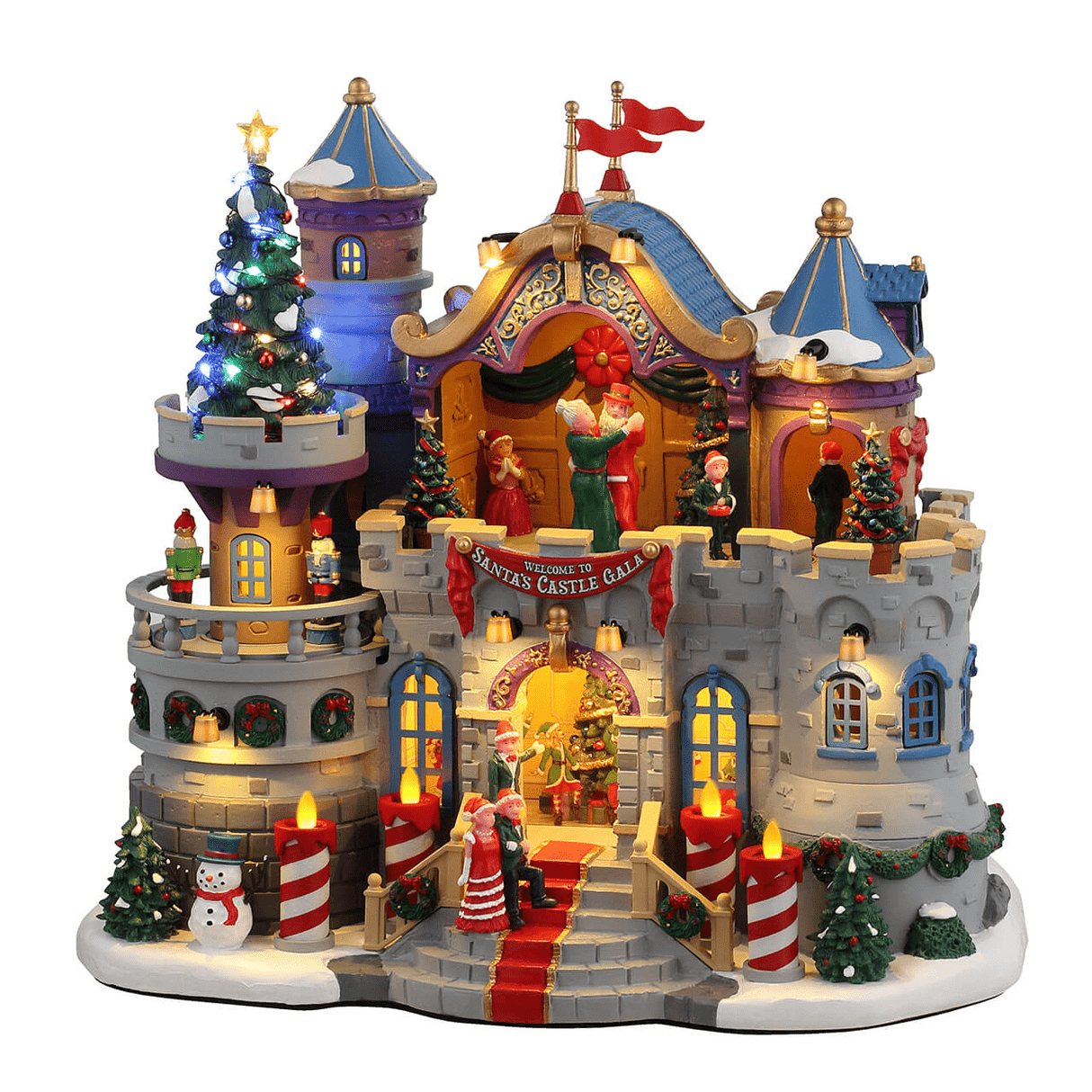 Santa's Castle Gala With 4.5V Adaptor Lemax Christmas Village Sights and Sounds Lemax Christmas Village