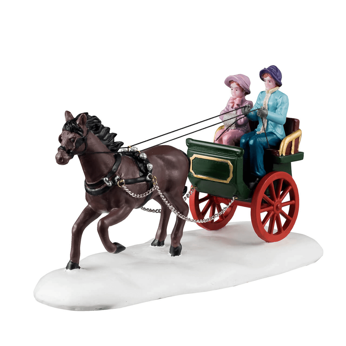 Winter Carriage Ride Lemax Christmas Village Table Accent