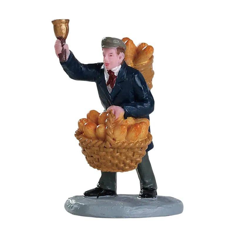 Bread Peddler Lemax Christmas Village Figurine