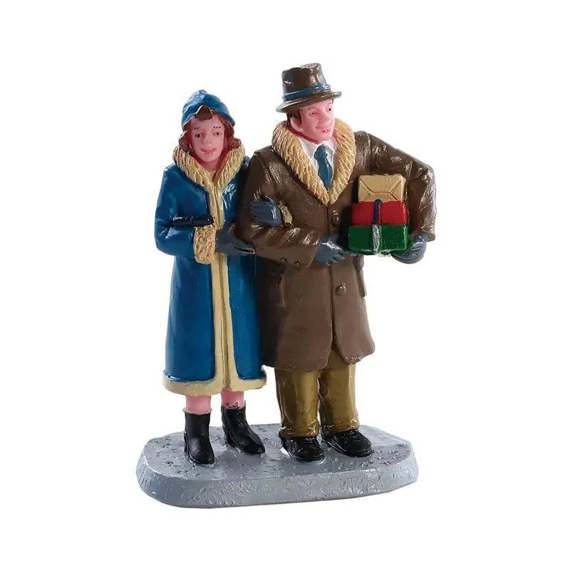 Christmas Couple Lemax Christmas Village Figurine