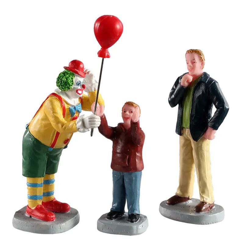 Friendly Clown Set of 3 Lemax Christmas Village Figurine