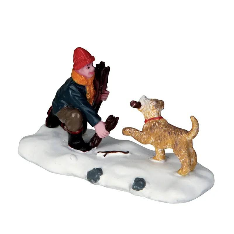 Gathering Firewood Lemax Christmas Village Figurine Lemax