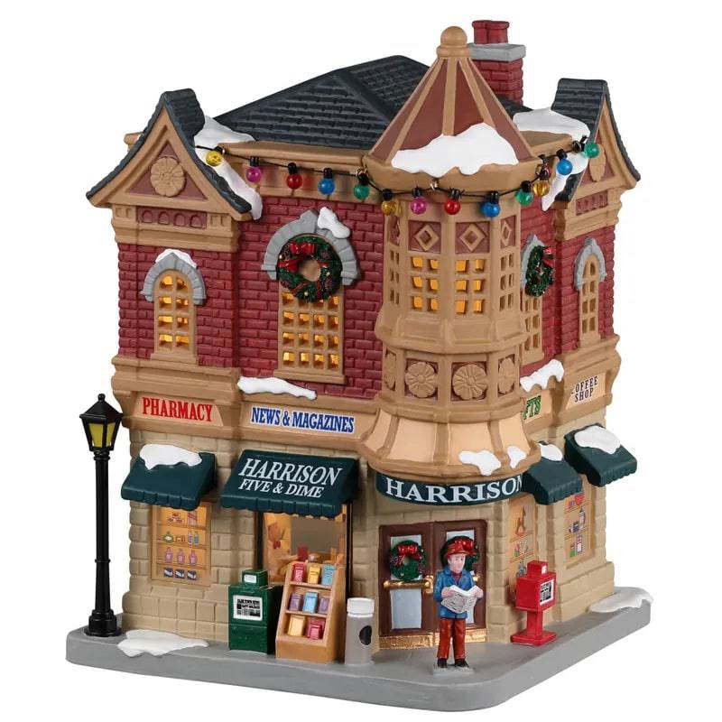 Harrison Five and Dime Lemax Christmas Village Lighted Building Lemax