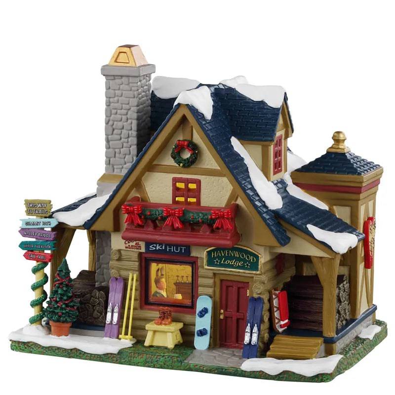 Havenwood Lodge Lemax Christmas Village Illuminated Building