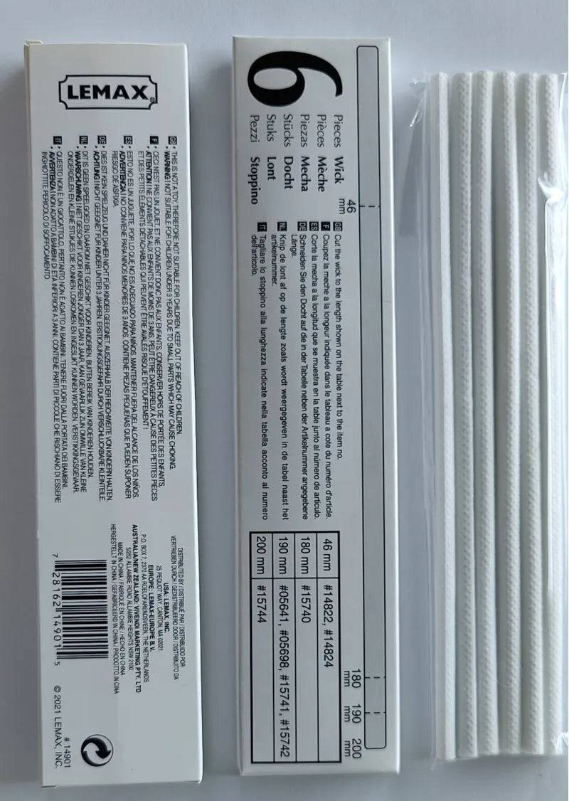 Lemax Smoking Feature Replacement Wicks Set Of 6