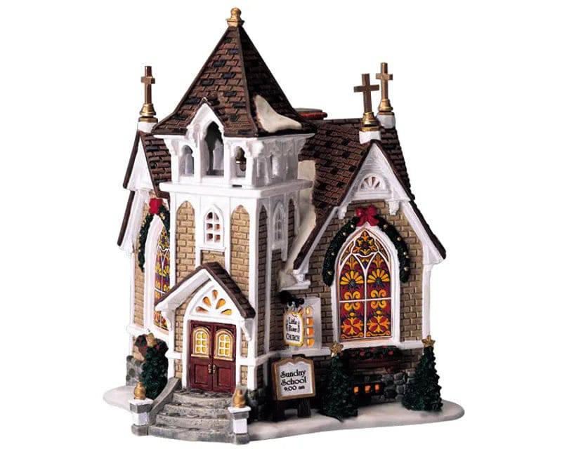 Little River Church Lemax Christmas Village Lighted Building