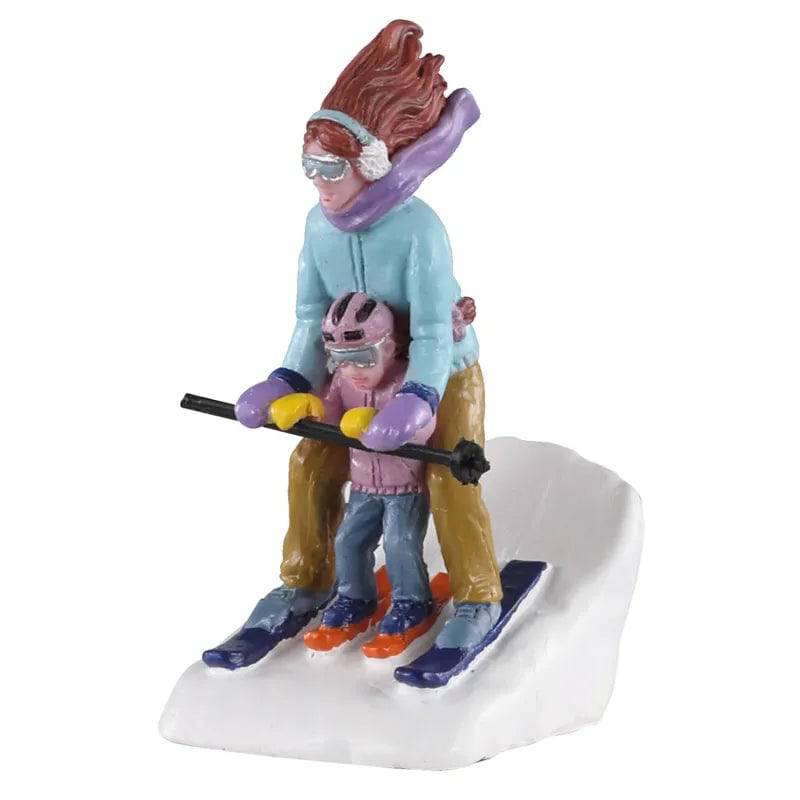 Mommy and Me Ski Lemax Christmas Village Figurine