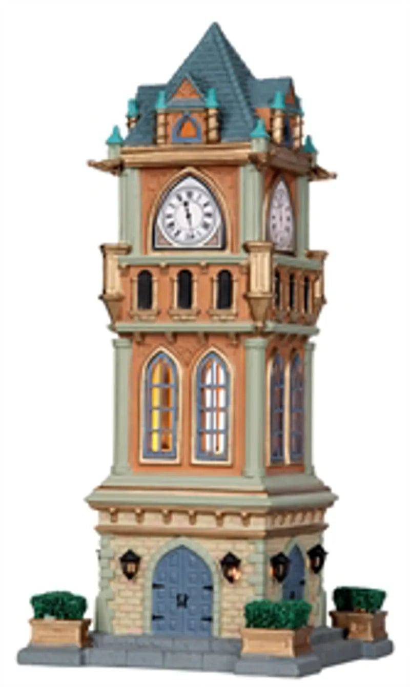 Municipal Clock Tower Lemax Christmas Village Lighted Building