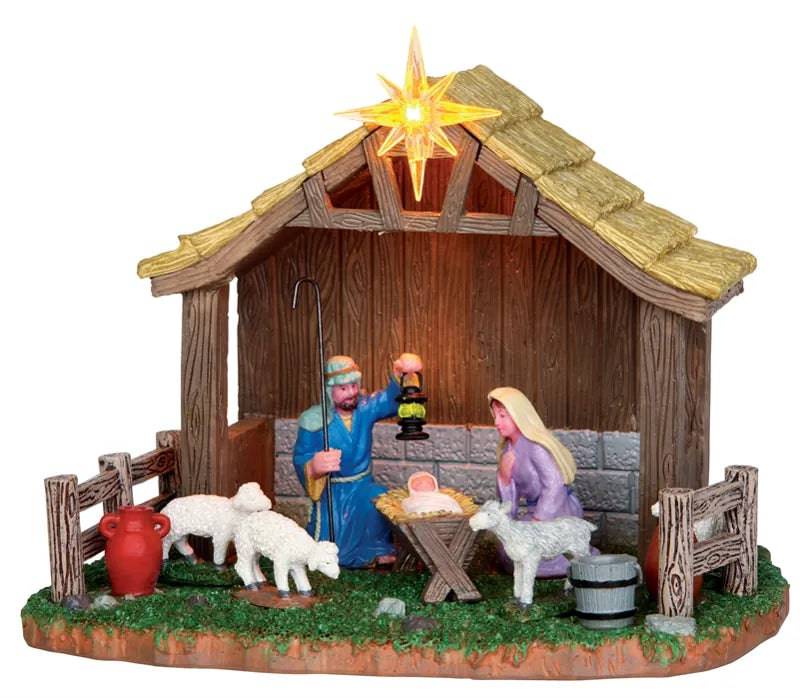 Nativity Scene Lemax Christmas Village Table Accent