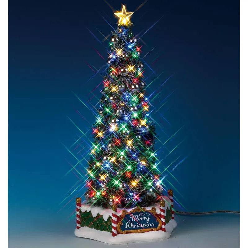 New Majestic Christmas Tree Lemax Christmas Village Table Accent Lemax