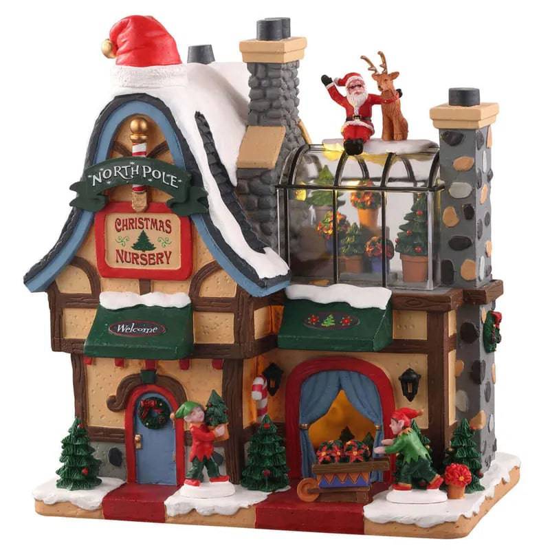 North Pole Nursery B/O Lemax Christmas Village Lighted Building