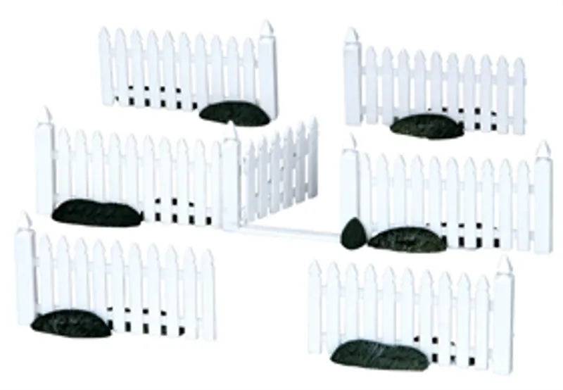 Picket Fence 7pcs Lemax Christmas Village Accessory Lemax