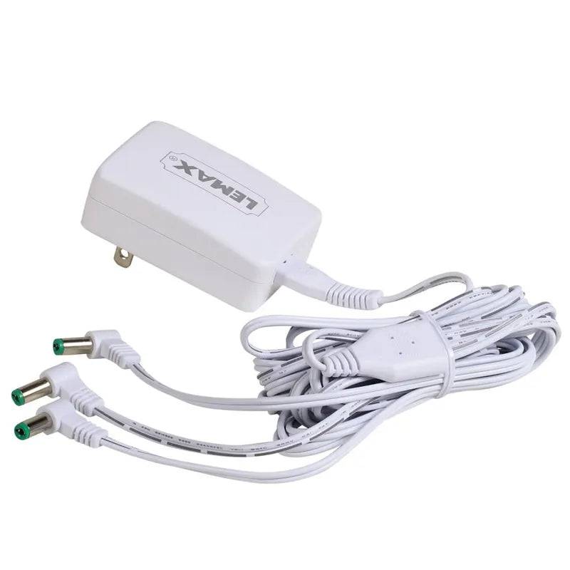 Lemax 4.5V Power Adapter White – 3-Output UK Plug Lemax