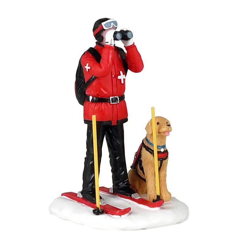 Ski Patrol Lemax Christmas Village Figurine Lemax