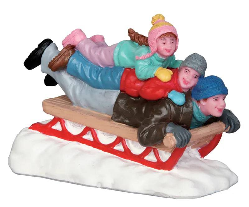 Sledding with Dad Lemax Christmas Village Figurine Lemax Christmas Village