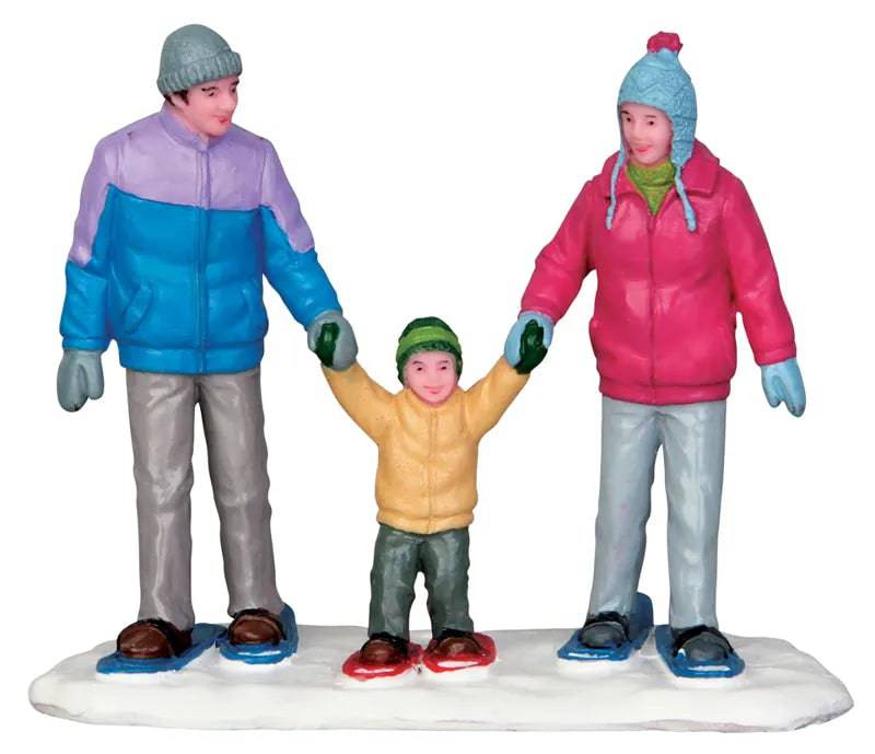 Snowshoe Family Lemax Christmas Village Figurine Lemax