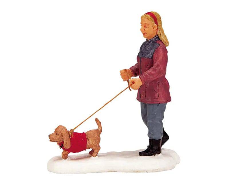 Strolling with Pooch Lemax Christmas Village Figurine Lemax