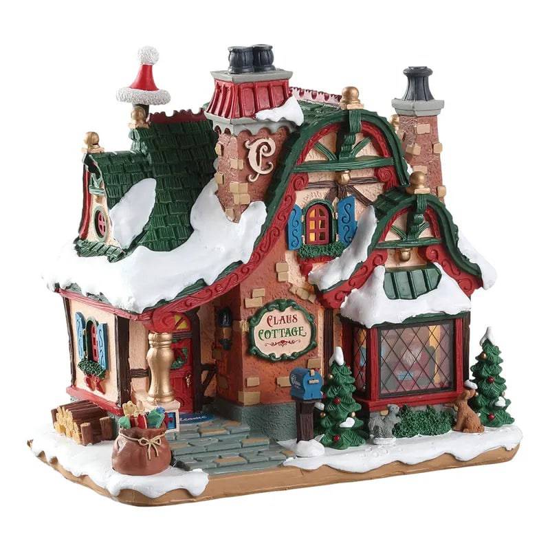 The Claus Cottage Lemax Christmas Village Illuminated Building