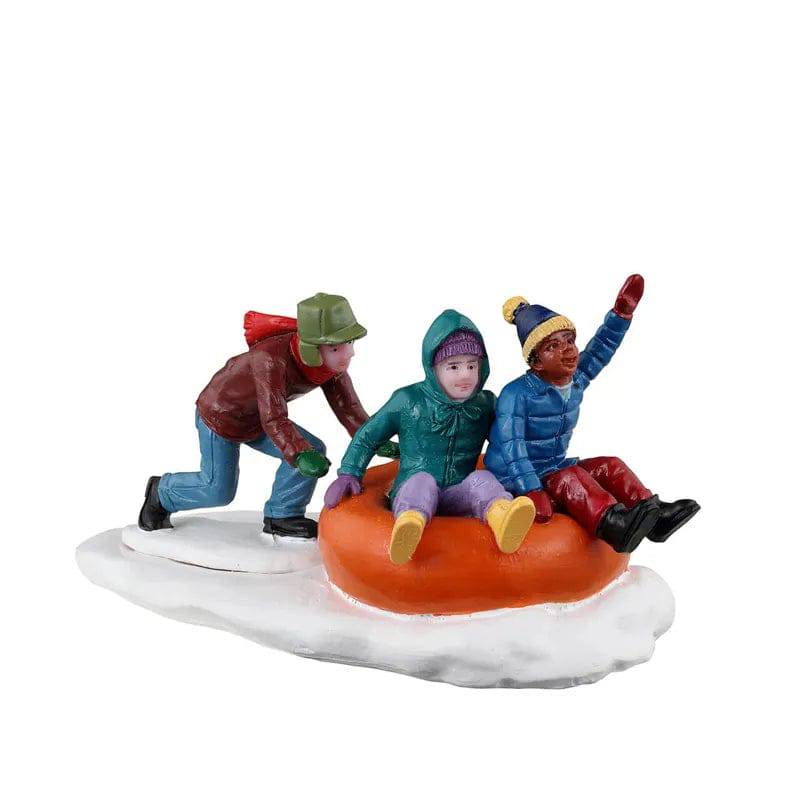 Tubing Trio Lemax Christmas Village Figurine