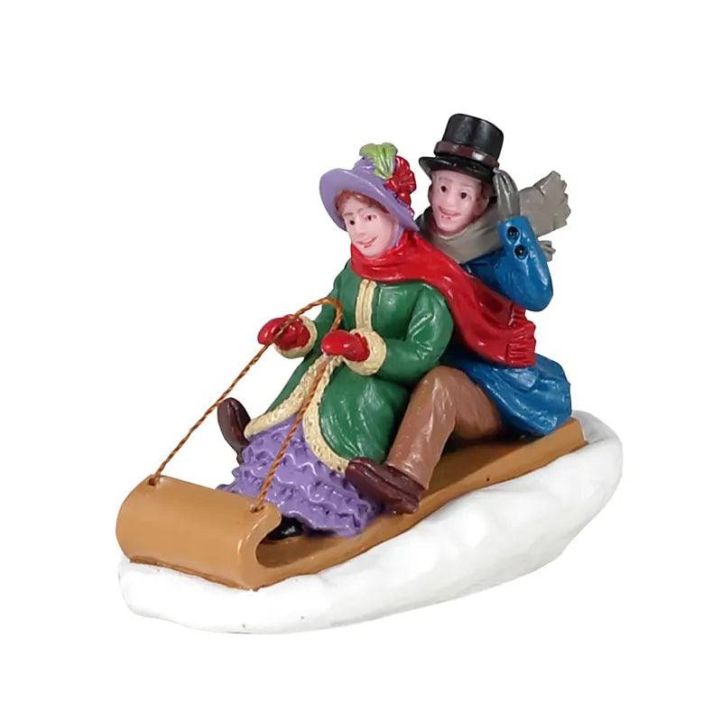 Victorian Toboggan Ride Lemax Christmas Village Figurine