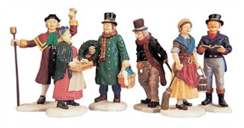 Village People 6pcs Lemax Christmas Village Figurine Lemax