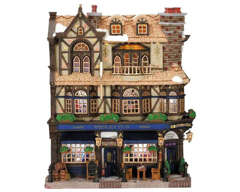 Wesley Pub Lemax Christmas Village Facade Lemax