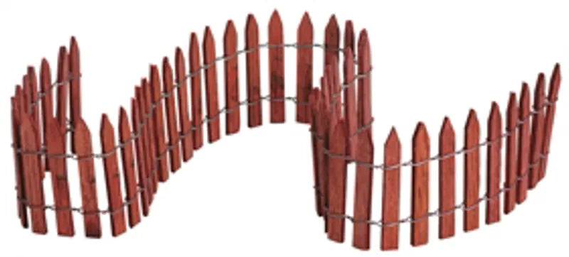 Wired Wooden Fence 18 inchLemax Christmas Village Accessory Lemax