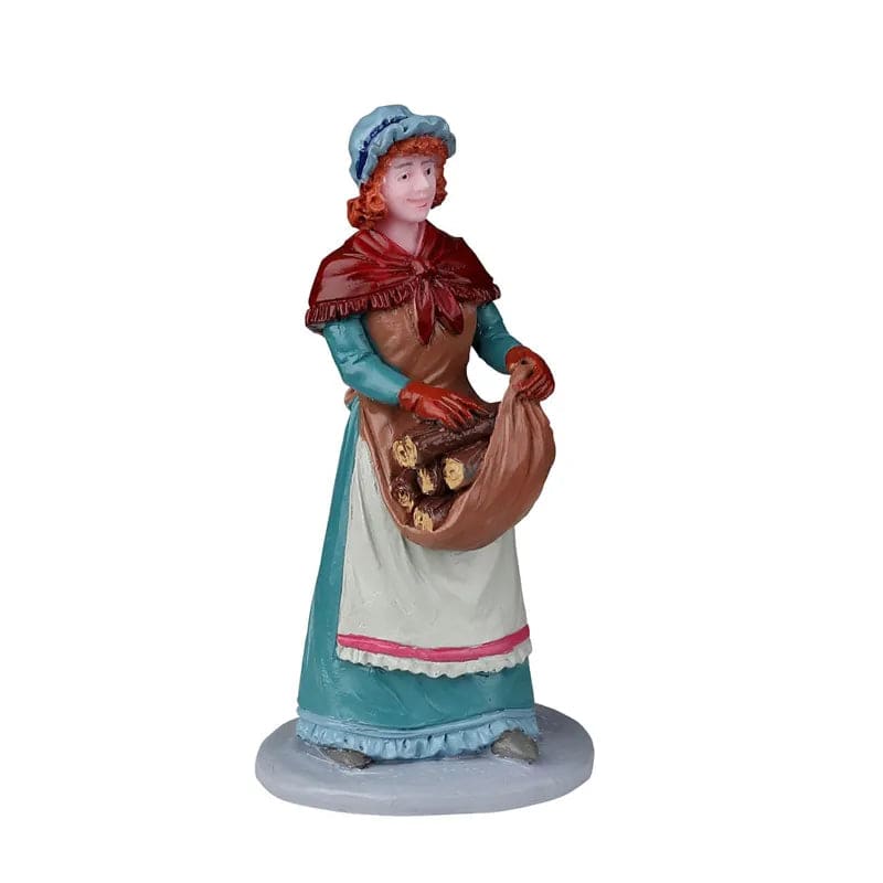 Wood For The Fire Lemax Christmas Village Figurine Lemax