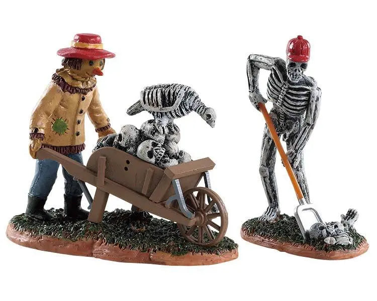 Ghoulish Gardeners Set of 2 Lemax Spooky Town Figurine Lemax Spooky Town
