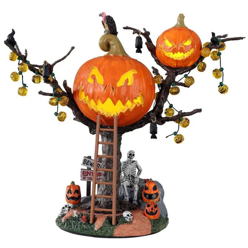 Pumpkin Tree House Lemax Spooky Town Table Accent Lemax
