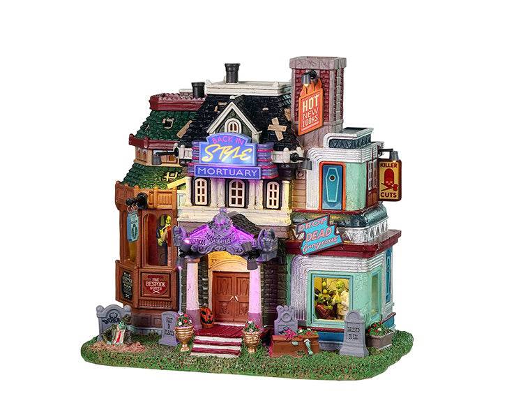 Mortuary Makeovers Lemax Spooky Town Illuminated Building Lemax Spooky Town