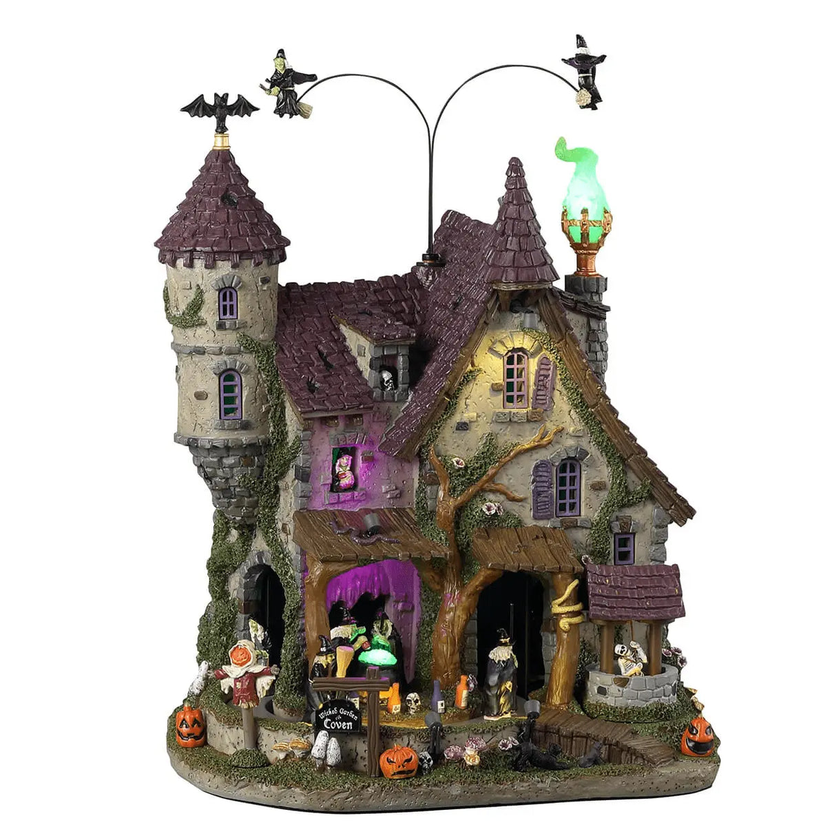 Wicked Garden Coven with 4.5V Adaptor Lemax Spooky Town Sights and Sounds Lemax Spooky Town