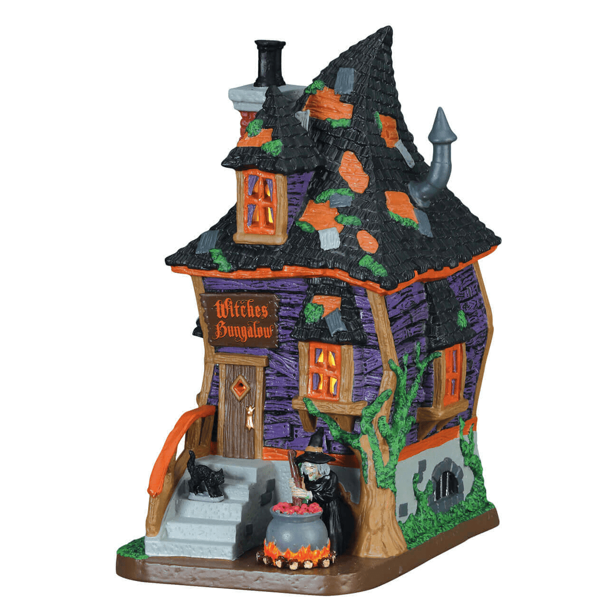 Witches Bungalow Lemax Spooky Town Lighted Building
