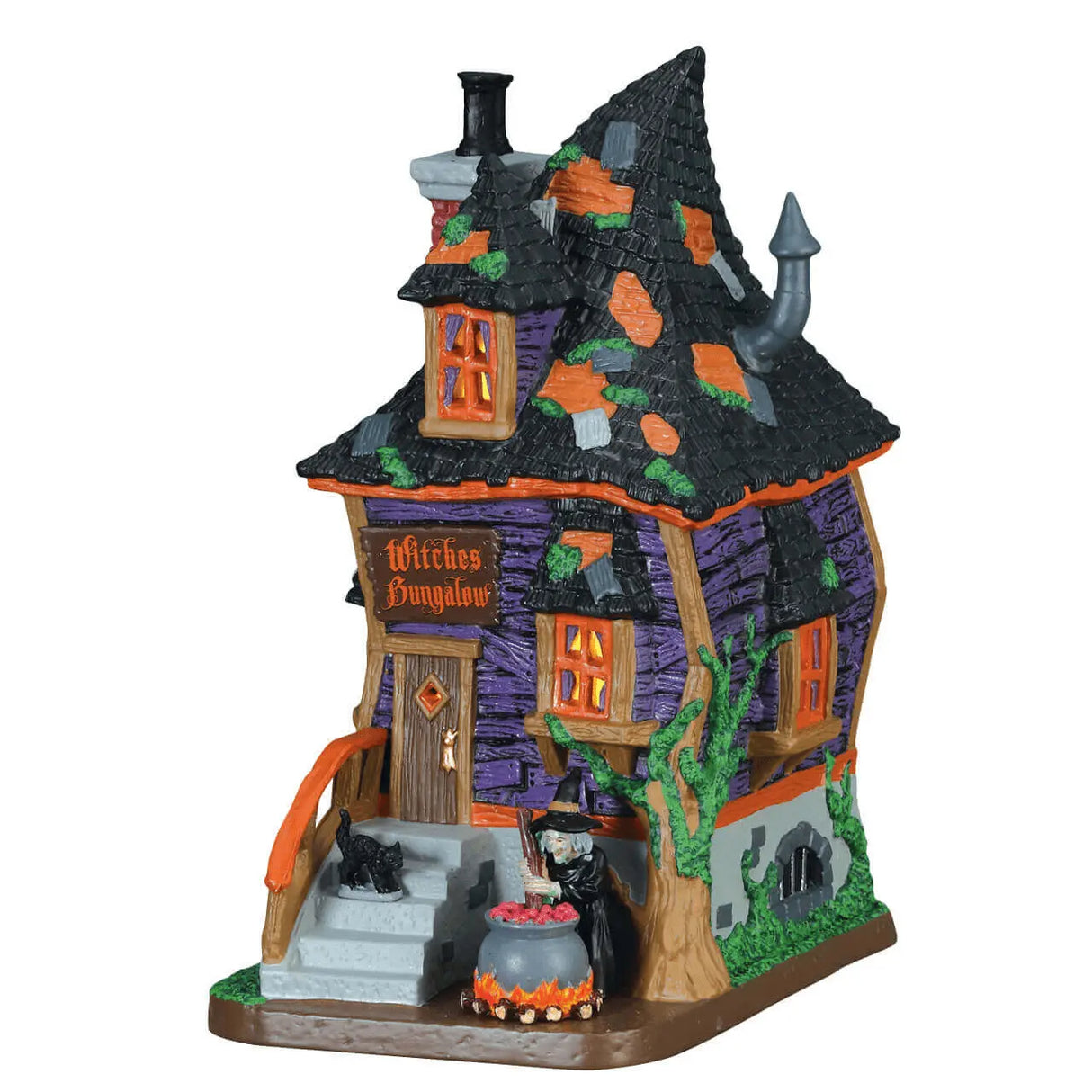 Witches Bungalow Lemax Spooky Town Lighted Building Lemax Spooky Town
