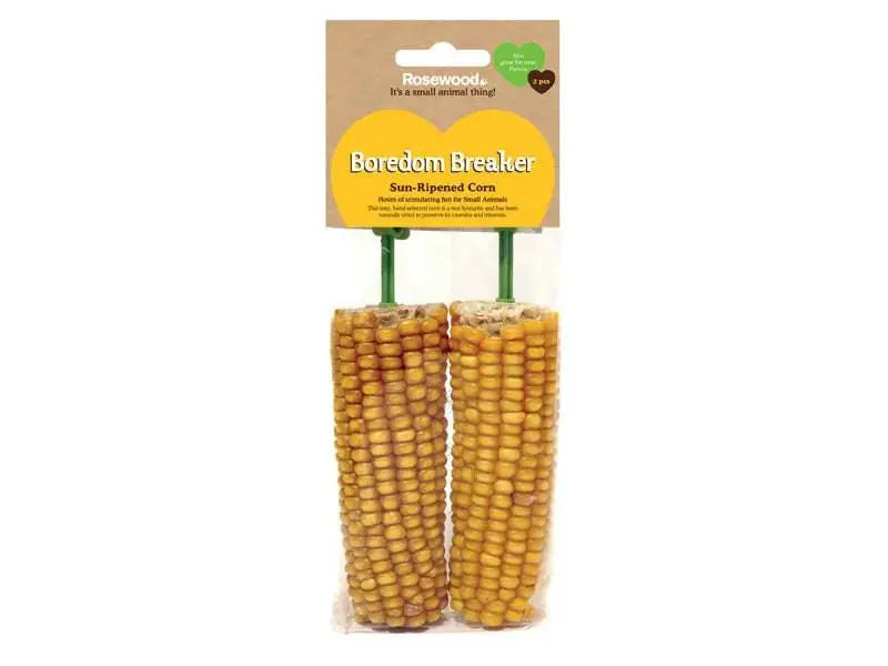 Rosewood Corn On The Cob Boredom Breaker 2pc Rosewood Pet Products Ltd