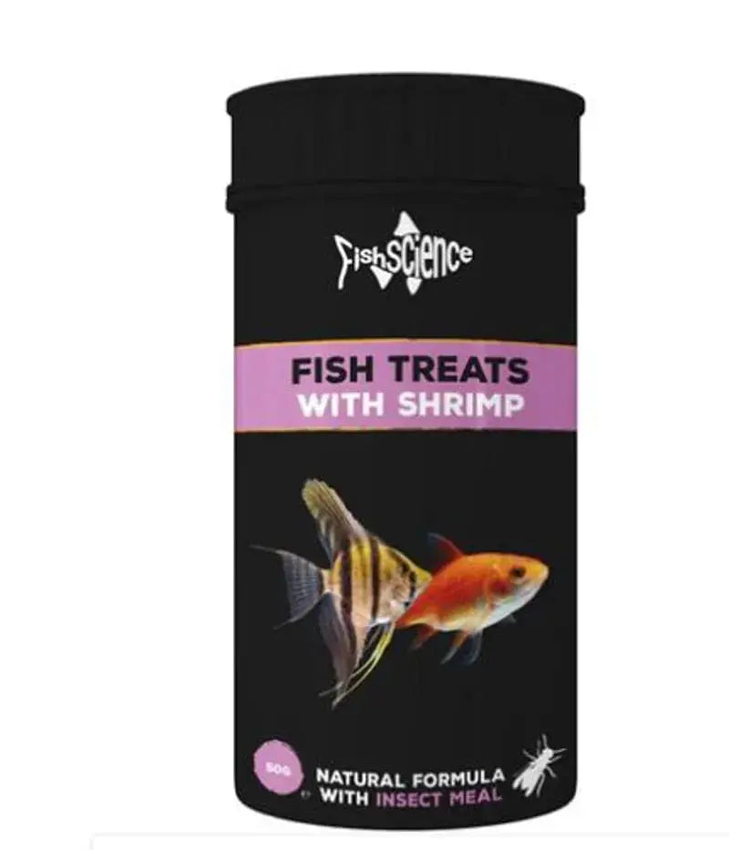 FishScience Fish Treats with Shrimp 50g – Nutritious Aquarium Treat Fishscience Ltd