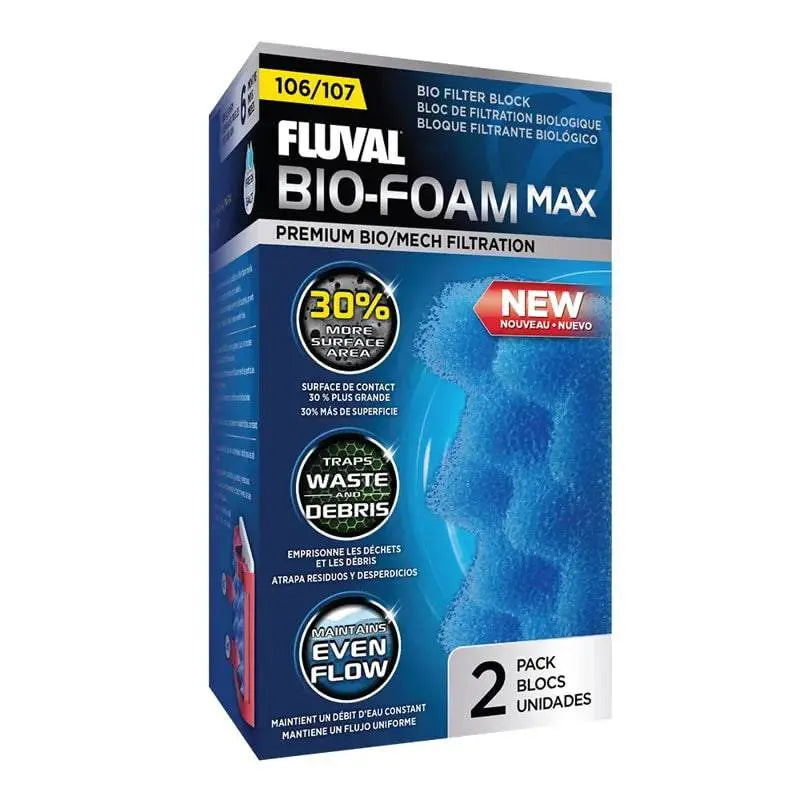 Fluval 106 /107 BioFoam MAX 2 Pack Rolf C. Hagen