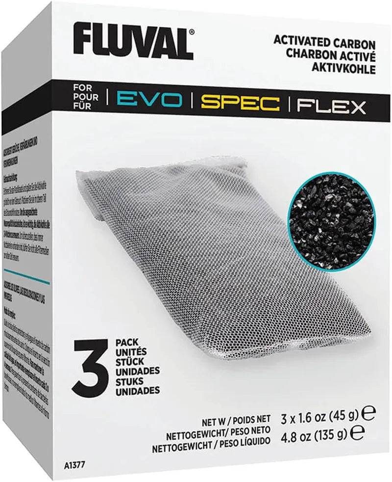 Fluval Spec / Flex / Evo Replacement Carbon Pack of 3