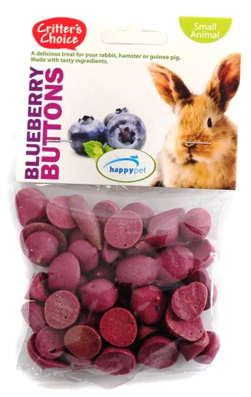 Critter's Choice Blueberry Buttons 40g – Treats for Small Animals Happy Pet Products Limited