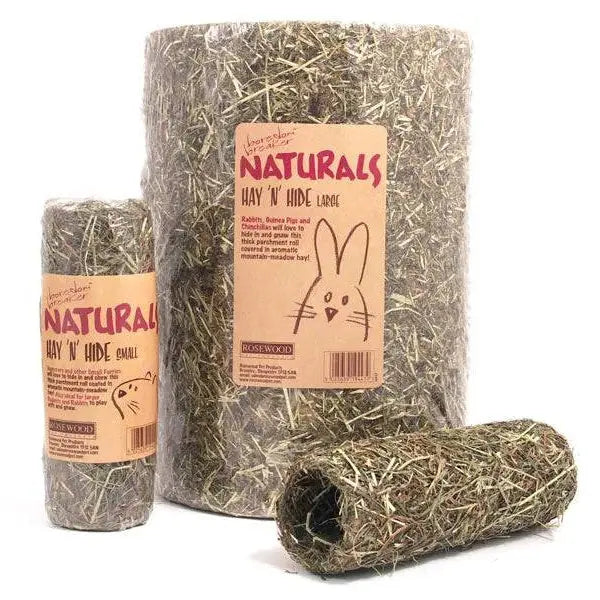 Rosewood Naturals Hay 'n' Hide Medium – Fun & Chewable Pet Hide Rosewood Pet Products Ltd