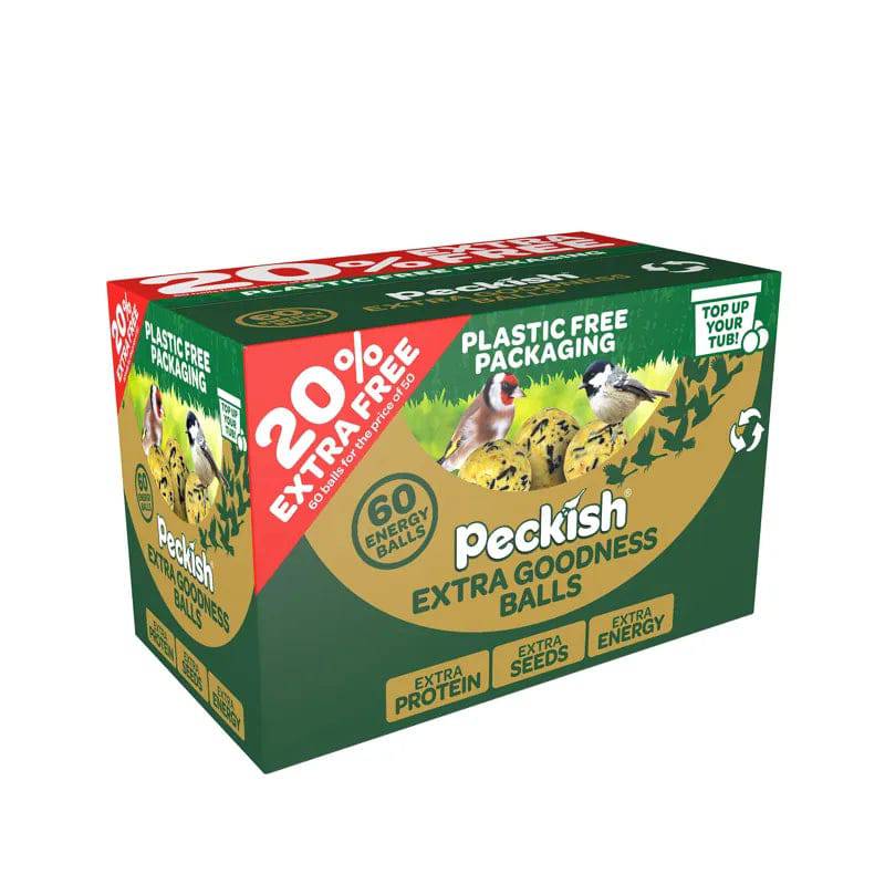 Peckish Extra Goodness Energy Balls 50 Box plus 20% Extra Free Peckish