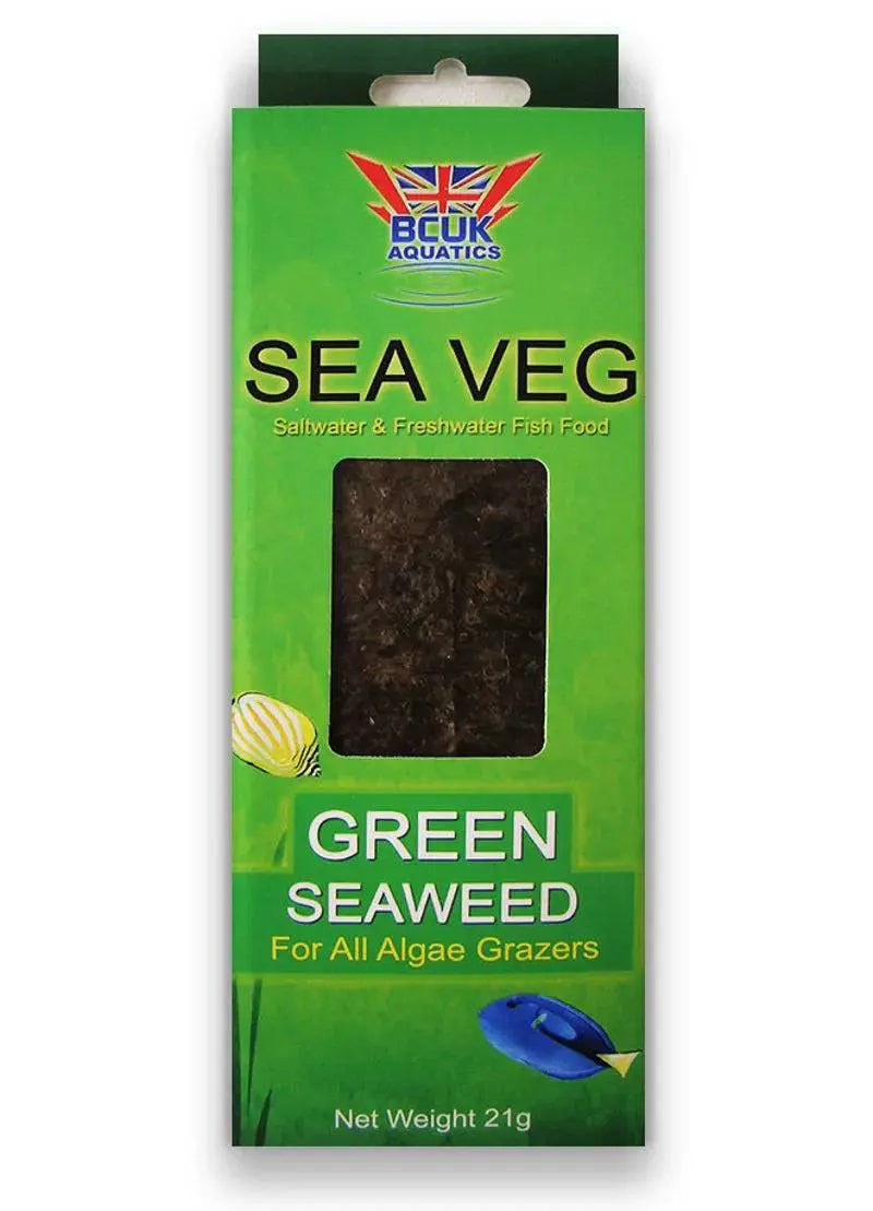 Sea Veg Green Seaweed 21g Bcuk Aquatics Ltd