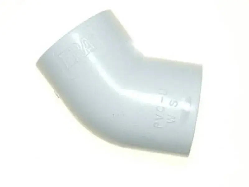 White 45 degree elbow for 2 inch bore PVC-U pipe Anhui Hefei Hongjia Co Ltd